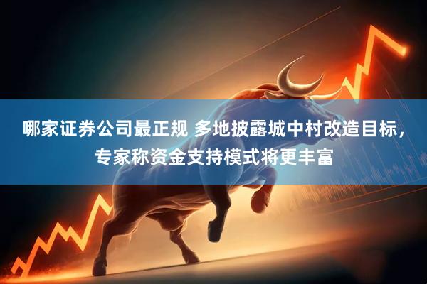 哪家证券公司最正规 多地披露城中村改造目标，专家称资金支持模式将更丰富